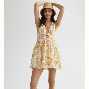 Faithfull the Brand V-Neck Mini Dress